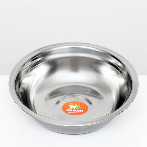 Миска металлическая эконом, 1.2 л, 23×6 см