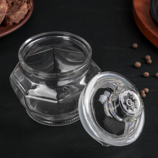 Банка стеклянная для сыпучих продуктов Доляна Калипсо, 500 мл, 1213 см - Simaland фото 2