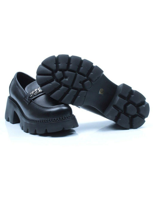 03-5939 BLACK Лоферы женские (натуральная кожа)