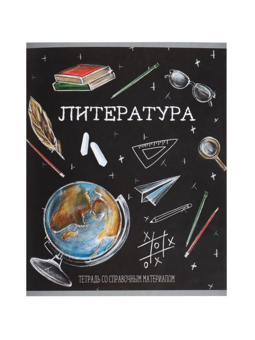 Тетрадь предметная Доска, 48 листов в линейку Литература, обложка мелованный картон, блок офсет - Calligrata фото 13