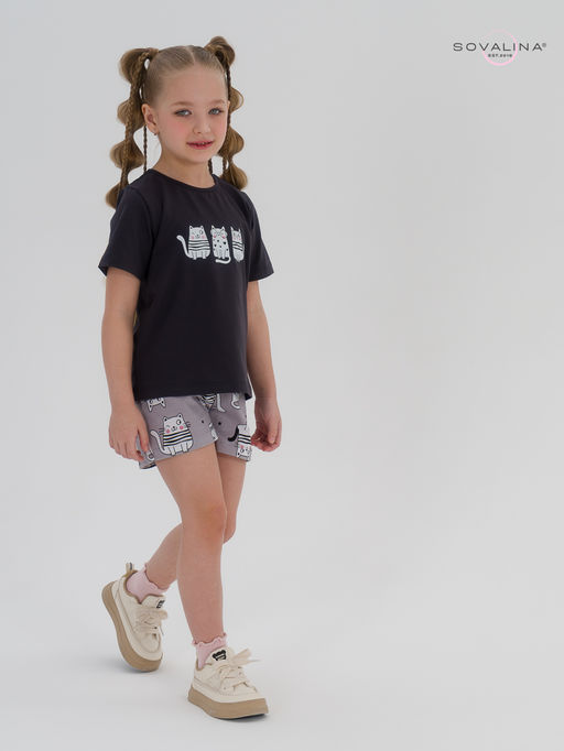 Костюм Лайт фуме-котейки на сером ПК - Sovalina фото 13