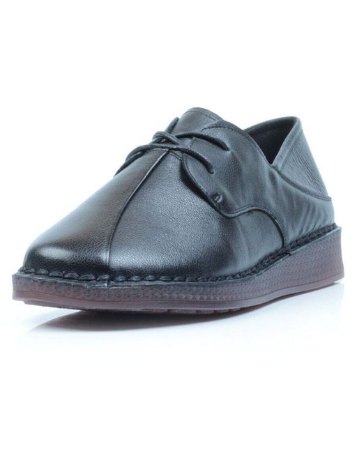 03-5905 BLACK Полуботинки женские (натуральная кожа) - Фабричный китай фото 6