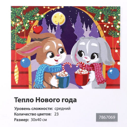 Картина по номерам на холсте с подрамником «Новый год!», 30 × 40 см