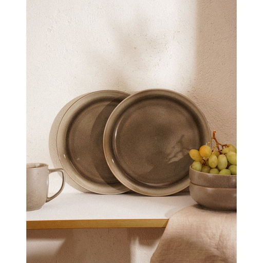 Тарелки SL Home Мольвено, d=21.4 см, фарфор, набор 2 шт., зелёные