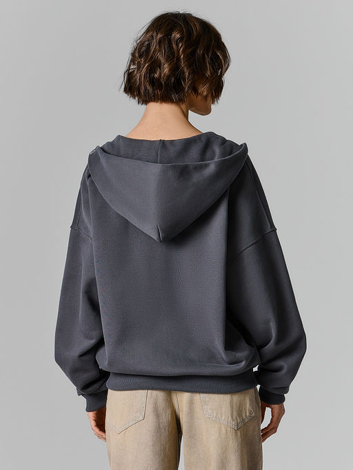 Толстовка женская серая на молнии - Mark formelle фото 3