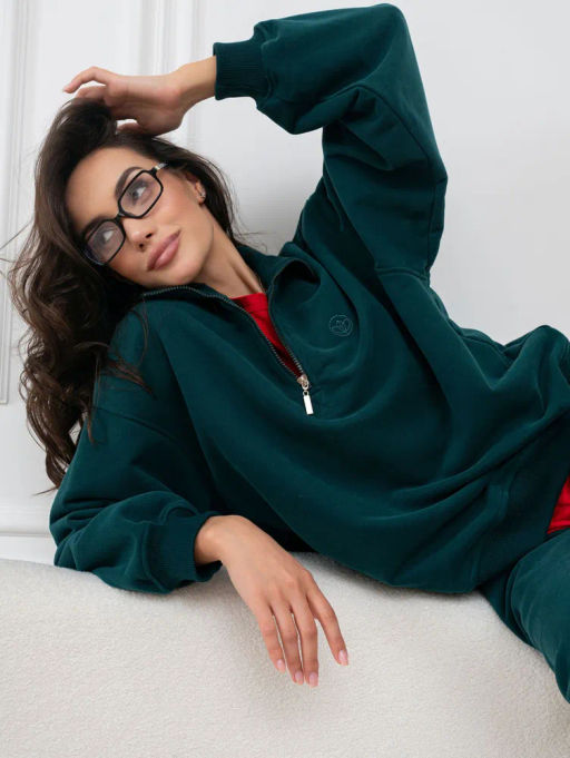 Толстовка женская Пич Изумрудный - Modamica фото 7
