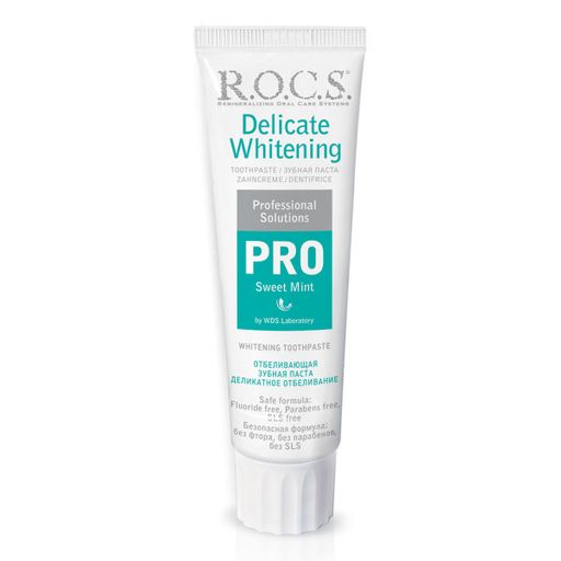 Зубная паста R.O.C.S. PRO. Деликатное Отбеливание, Sweet Mint, 135 гр РОКС  фото 3
