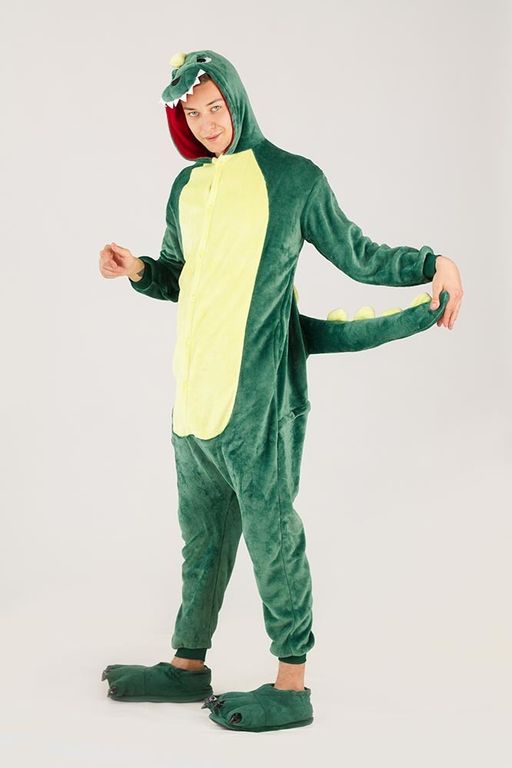 Пижама кигуруми Зеленый Динозавр