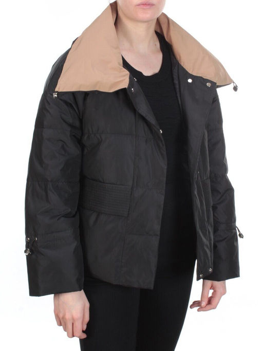 B2109 BLACK Куртка демисезонная женская R.LONYR (100 гр. синтепон)