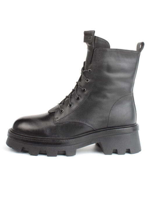 04-M3-2170 BLACK Ботинки зимние женские (натуральная кожа, натуральный мех)