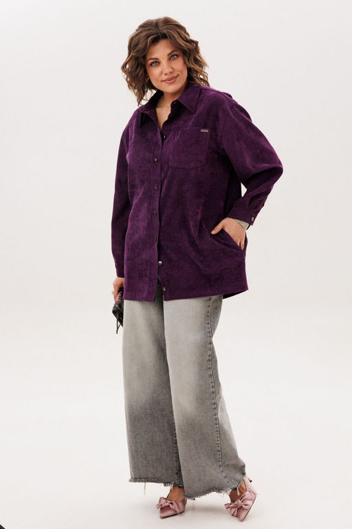 Рубашка ANELLI 1819 слива  фото 3