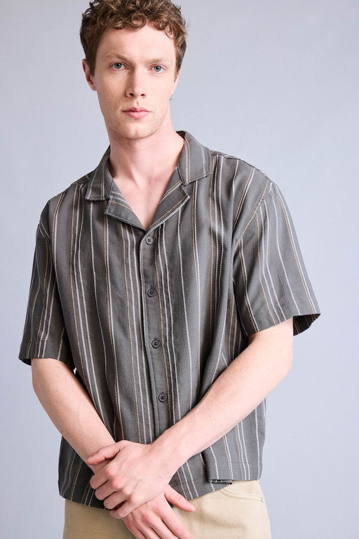 %100 Pamuk Boxy Fit K_sa kollu G_mlek - Defacto фото 4