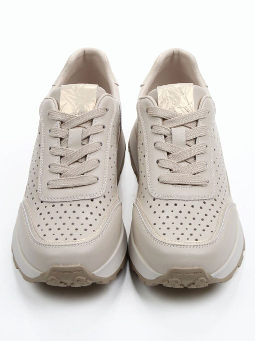 03-A1017-5A BEIGE Кроссовки женские (натуральная кожа)
