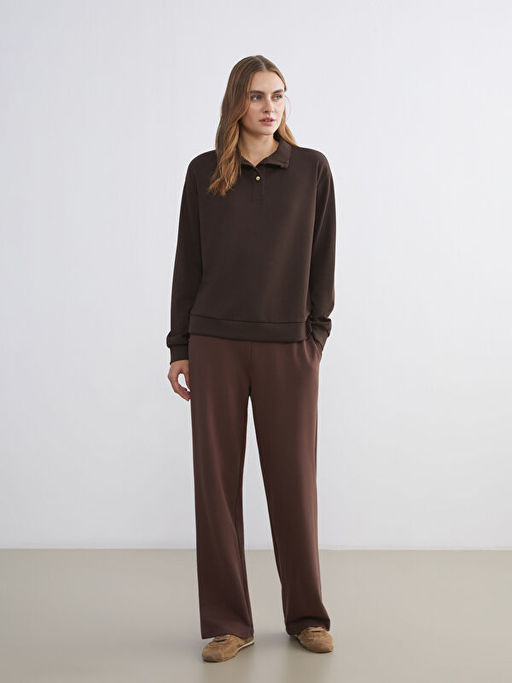 Dik Yaka Kad?n Sweatshirt