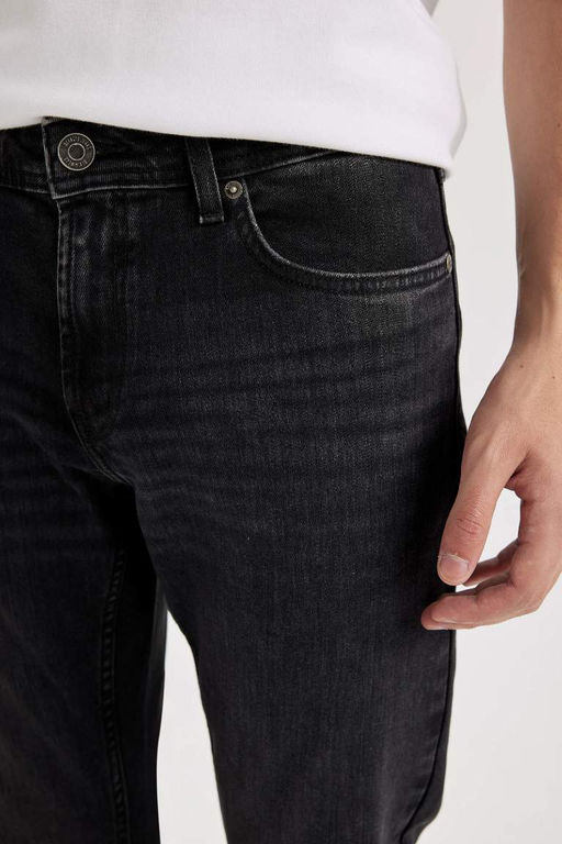 Pedro Slim Fit Джинсовые брюки узкого кроя с нормальной талией и узкими штанинами - Defacto фото 5