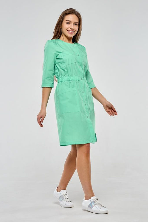 Халат женский 184 TC. Цвет: зеленое яблоко - Стильб фото 3