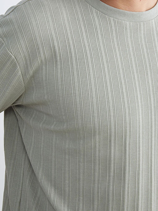 Bisiklet Yaka Erkek Dokulu Ti??rt