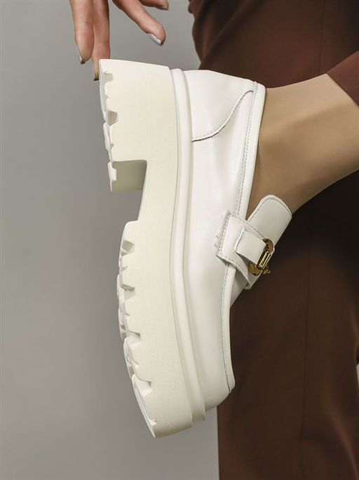 Лоферы женские/ Броги P-41MB White - Piniolo фото 3