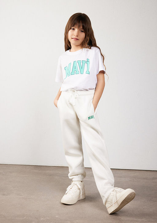 Miav Baskl Beyaz Sweatshirt - Mavi фото 8