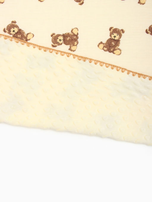 Плед «Этель» Bear, 100×100 см, муслин двухслойный