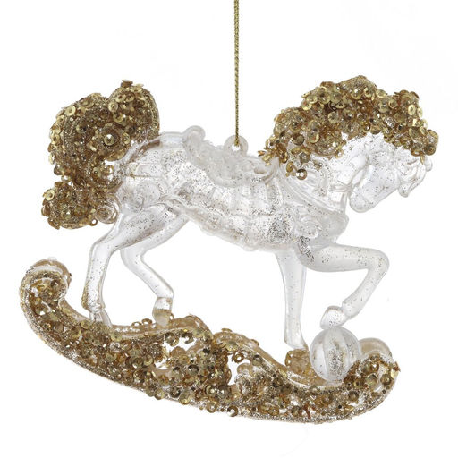 Украшение новогоднее "Лошадка", L11 W2 H10 см