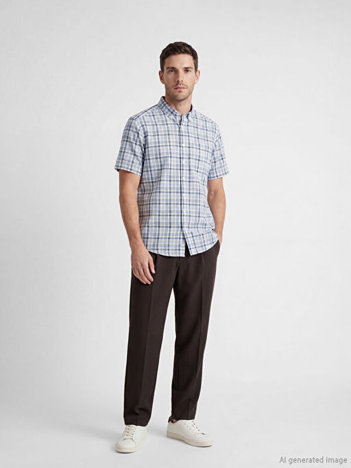 Regular Fit Ekose Erkek G?mlek