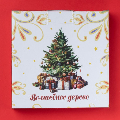 Тарелка керамическая Доляна «Волшебное дерево», керамика, 15×3 см, белая