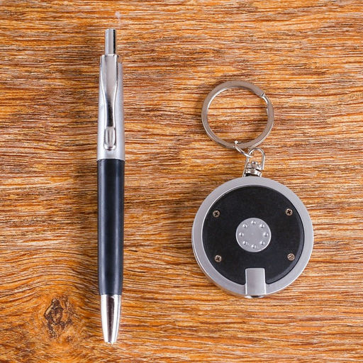 Набор подарочный 2в1 (ручка, фонарик черный) - Simaland фото 6