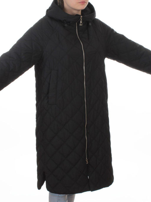 9610 BLACK Куртка стеганная демисезонная женская (100 гр. холлофайбер) - Fashion фото 2
