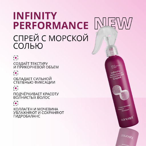 INFINITY Спрей для создания текстуры с морской солью 250 мл CONCEPT  фото 2