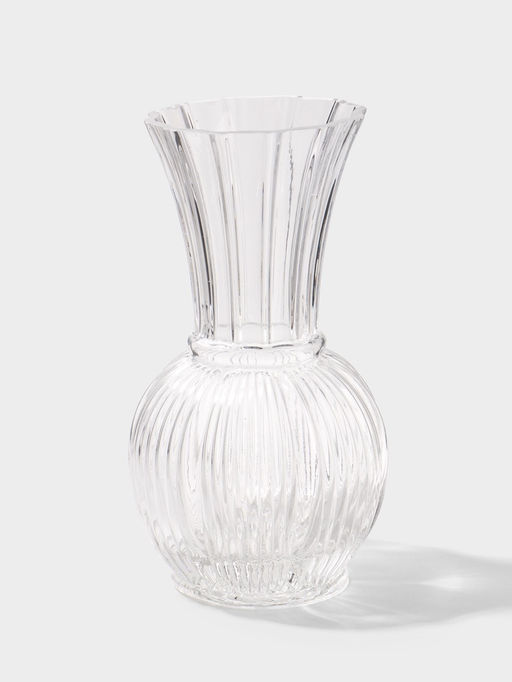 Ваза стекло настольная "Рейдун" 24х10,5 см, прозрачный