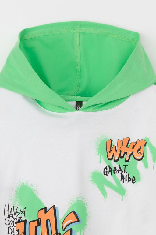 КР 302744-1/белый к562 фуфайка (футболка) для мал - Crockid фото 2