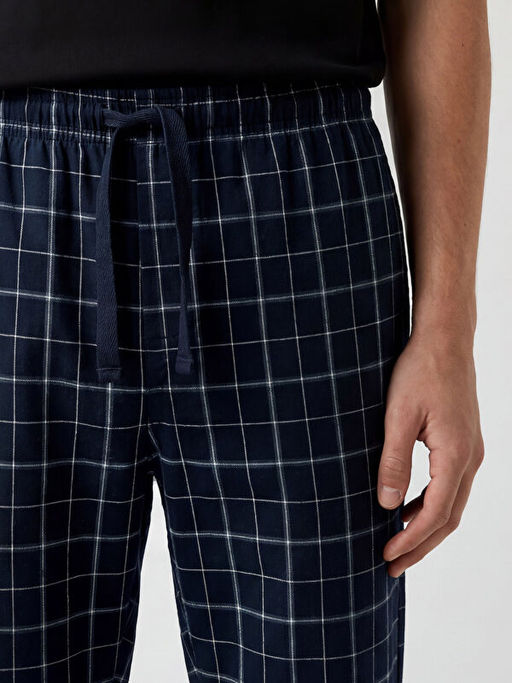 Regular Fit Ekose Erkek Pijama Alt