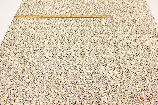 Плательный хлопок Ягодный микс на св.телесно-персиковом, ш.1.44м, хлопок-100%, 135гр/м.кв - Купава фото 5