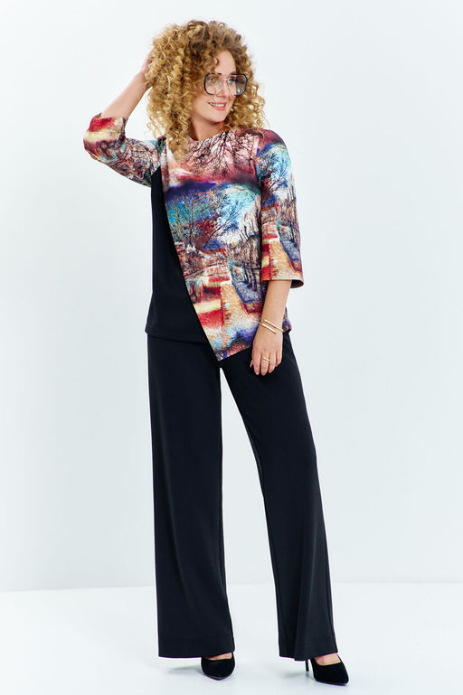 Костюм Euro Moda 626 черный, город