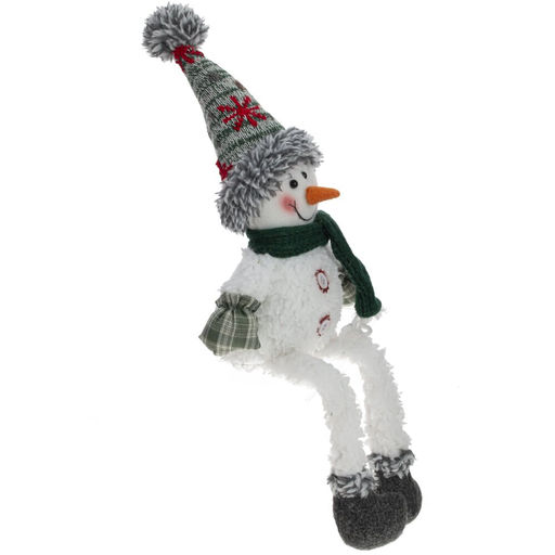 Игрушка набивная "Снеговик", L13 W7 H45/18 см, 2в.