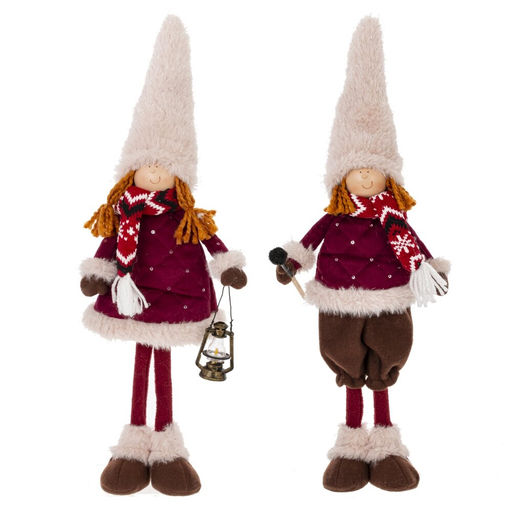 Игрушка набивная "Мальчик/девочка", L14,5 W12 H43 см, 2в.