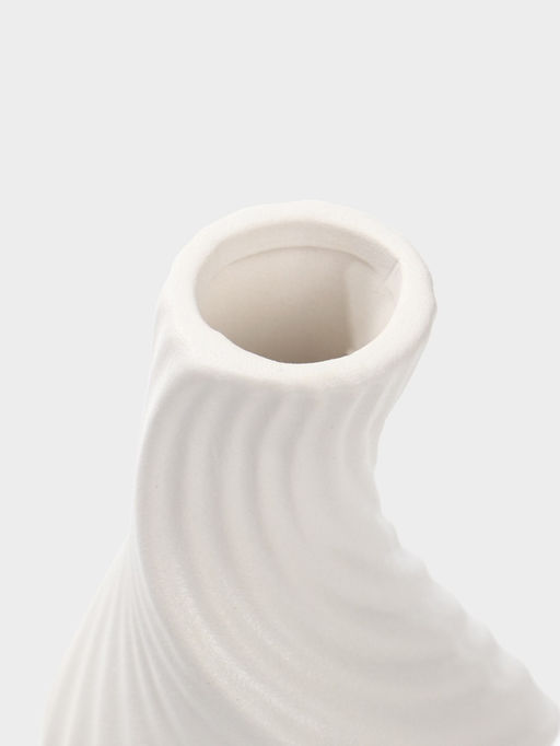 Ваза Пласидо, 18?8 см, керамика, белая