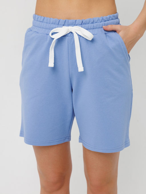 Костюм женский К-226 (кулирка/футер с лайкрой) Голубая