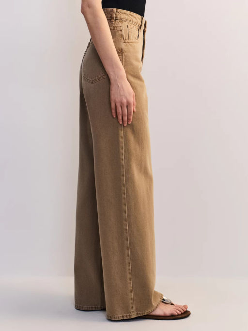 Широкие джинсы с высокой посадкой ZR2605092310-62 / Zarina