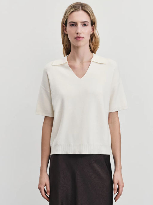 Джемпер поло с короткими рукавами / Zarina  фото 3