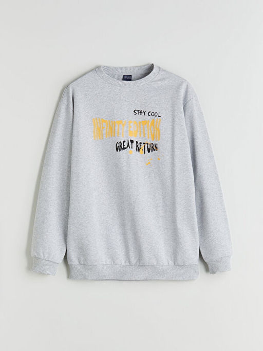 Bisiklet Yaka Erkek ?ocuk Sweatshirt