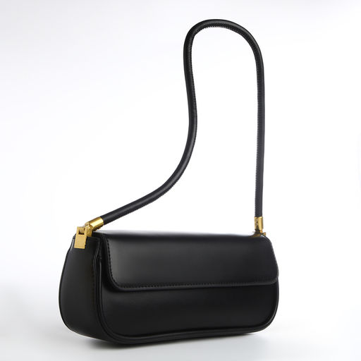 Сумка женская, багет, на магните, цвет чёрный - Simaland фото 5