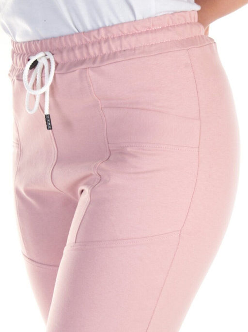 QB-83 PINK Брюки спортивные женские (95% хлопок, 5% стрейч) P&S