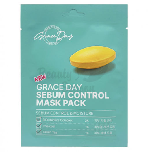 GraceDay Sebum Control Mask Pack, 27g*1ea - Тканевая маска себум-контроль с пробиотиками