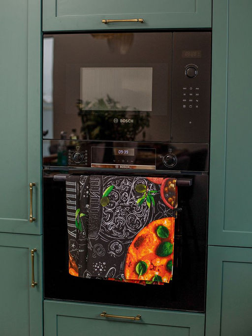 Комплект вафельных полотенец 48*60 см, 3 штуки (Пицца) - Ивановотекстиль фото 8