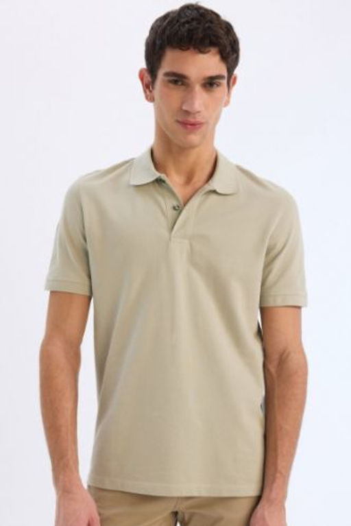 New Regular Fit K?sa Kollu Basic Duz Polo Tisort - Defacto фото 22