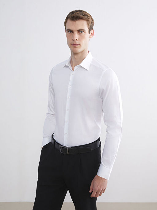 Slim Fit Uzun Kollu Erkek G?mlek