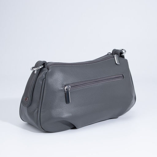 Сумка-багет на молнии, цвет серый - Simaland фото 2