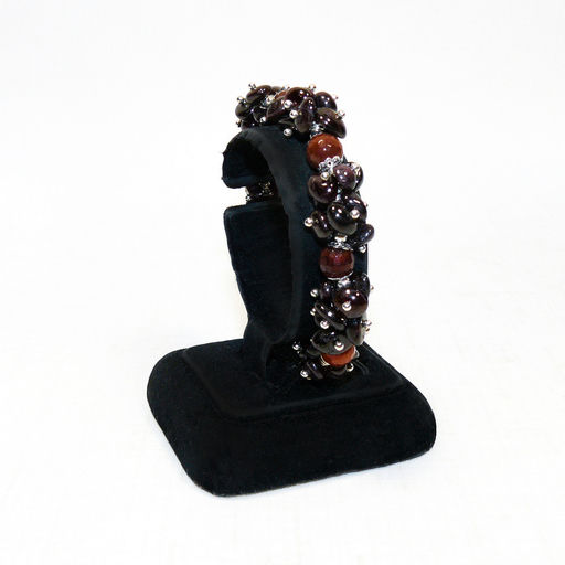 Браслет из граната и сердолика 18 см - Сувенир-камни фото 2